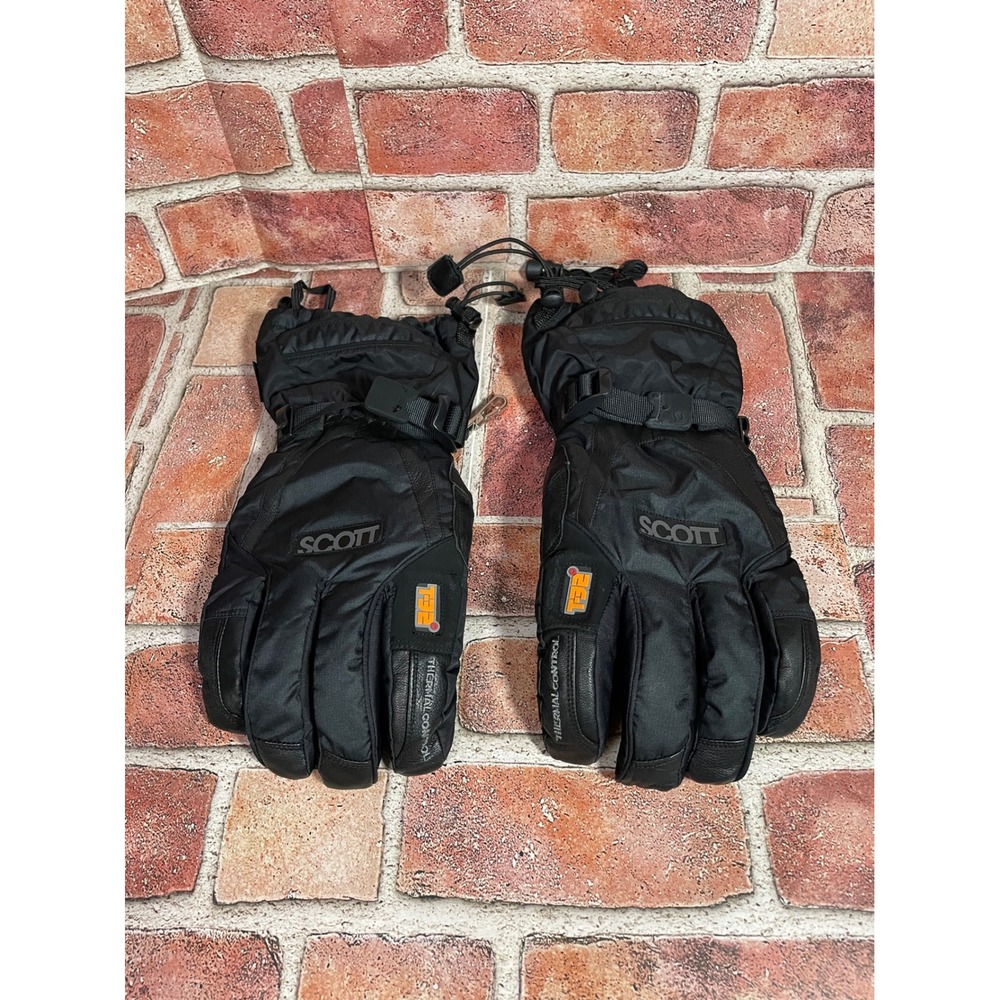 Scott Thermal Control T32 Dry-Tec Ski Snowboard Gloves Black Mens XL 9.5